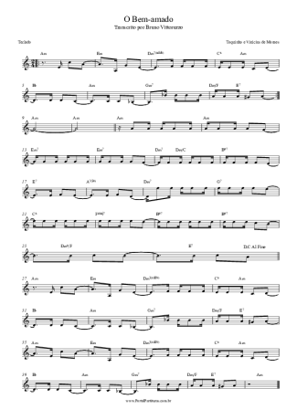 Toquinho e Vinícius de Moraes O Bem-amado score for Keyboard