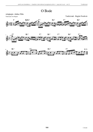 Tradicional O Bode score for Accordion