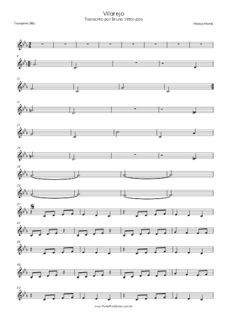 Tribalistas Vilarejo score for Trumpet