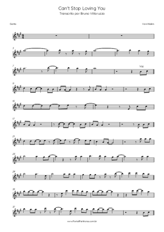 Van Halen Can´t Stop Loving You score for Harmonica