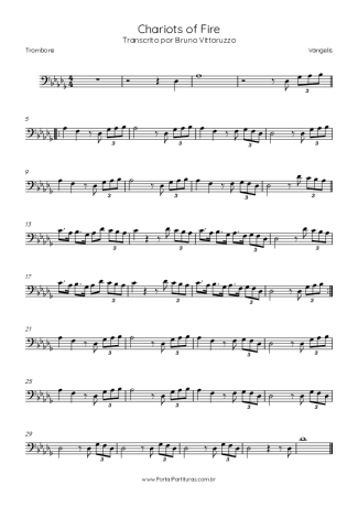 Vangelis Chariots Of Fire score for Trombone