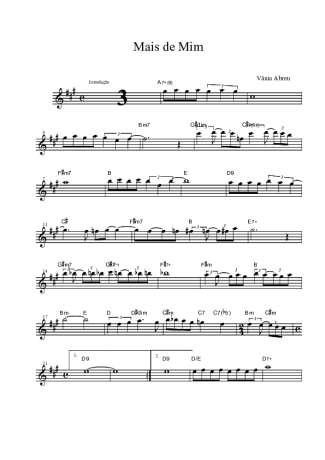 Vânia Abreu Mais De Mim score for Clarinet (Bb)