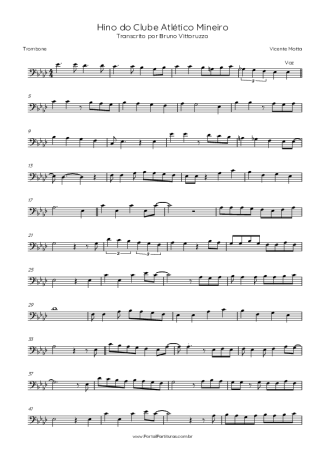 Vicente Motta Hino Do Clube Atlético Mineiro score for Trombone