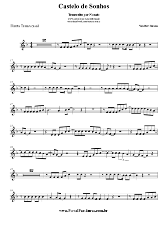 Walter Basso Castelo de Sonhos score for Flute