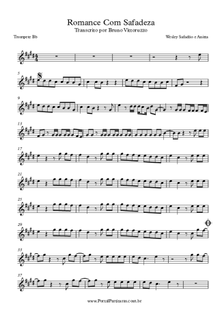Wesley Safadão Romance Com Safadeza score for Trumpet