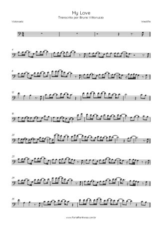Westlife My Love score for Cello