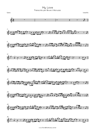 Westlife My Love score for Harmonica