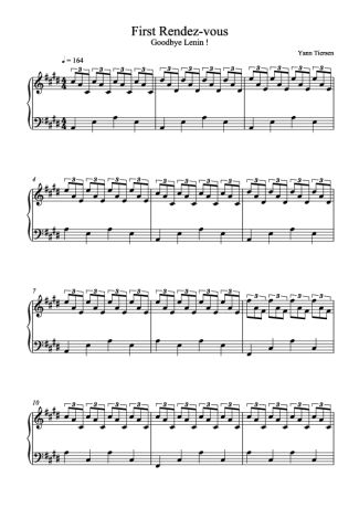 Yann Tiersen First Rendez Vous score for Piano