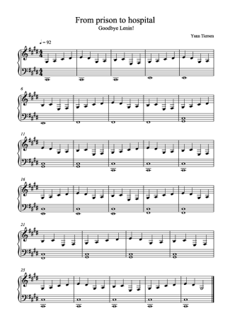 Yann Tiersen  score for Piano