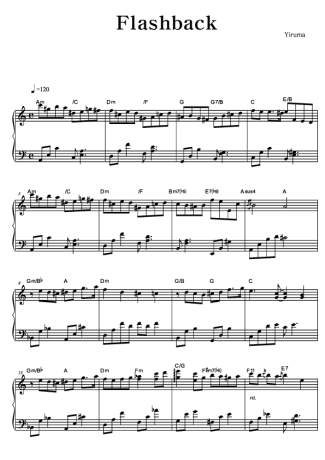 Yiruma Flashback score for Piano