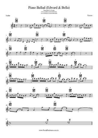 Yiruma  score for Acoustic Guitar