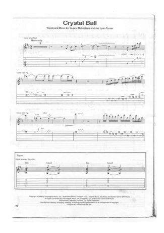Yngwie Malmsteen Crystal Ball score for Guitar