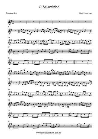 Zeca Pagodinho O Salaminho score for Trumpet
