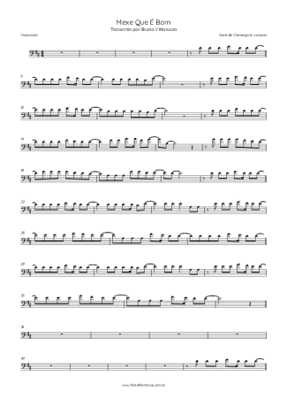 Zezé Di Camargo e Luciano Mexe Que É Bom score for Cello