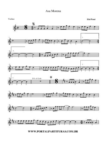 Zizi Possi  score for Violin
